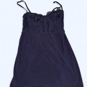 Elegant Black Lace Corset Dress